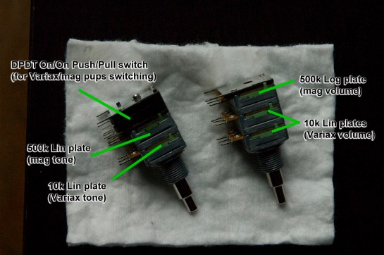 Des potentiomètre réalisés par Bibi