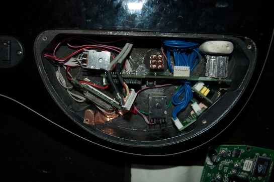 Utilisation astucieuse d'une gomme pour caler le bousin...